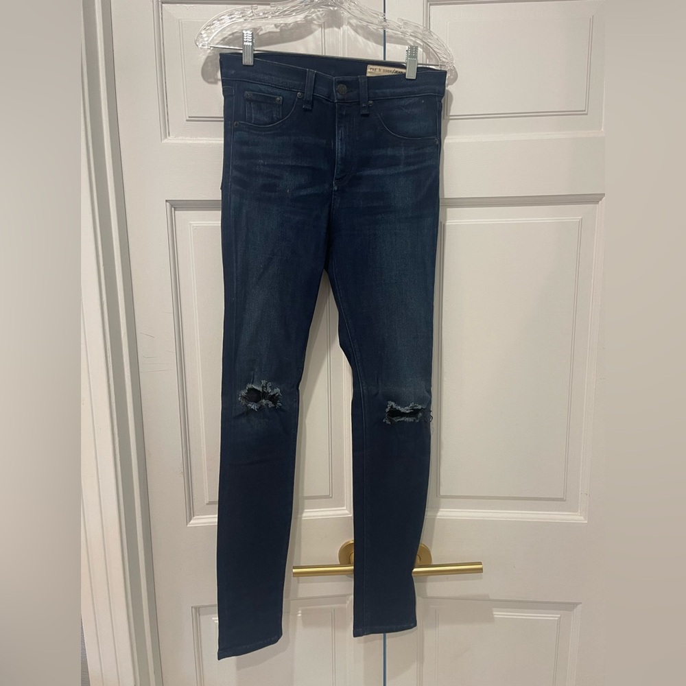 Rag and Bone Distressed Skinny Jeans